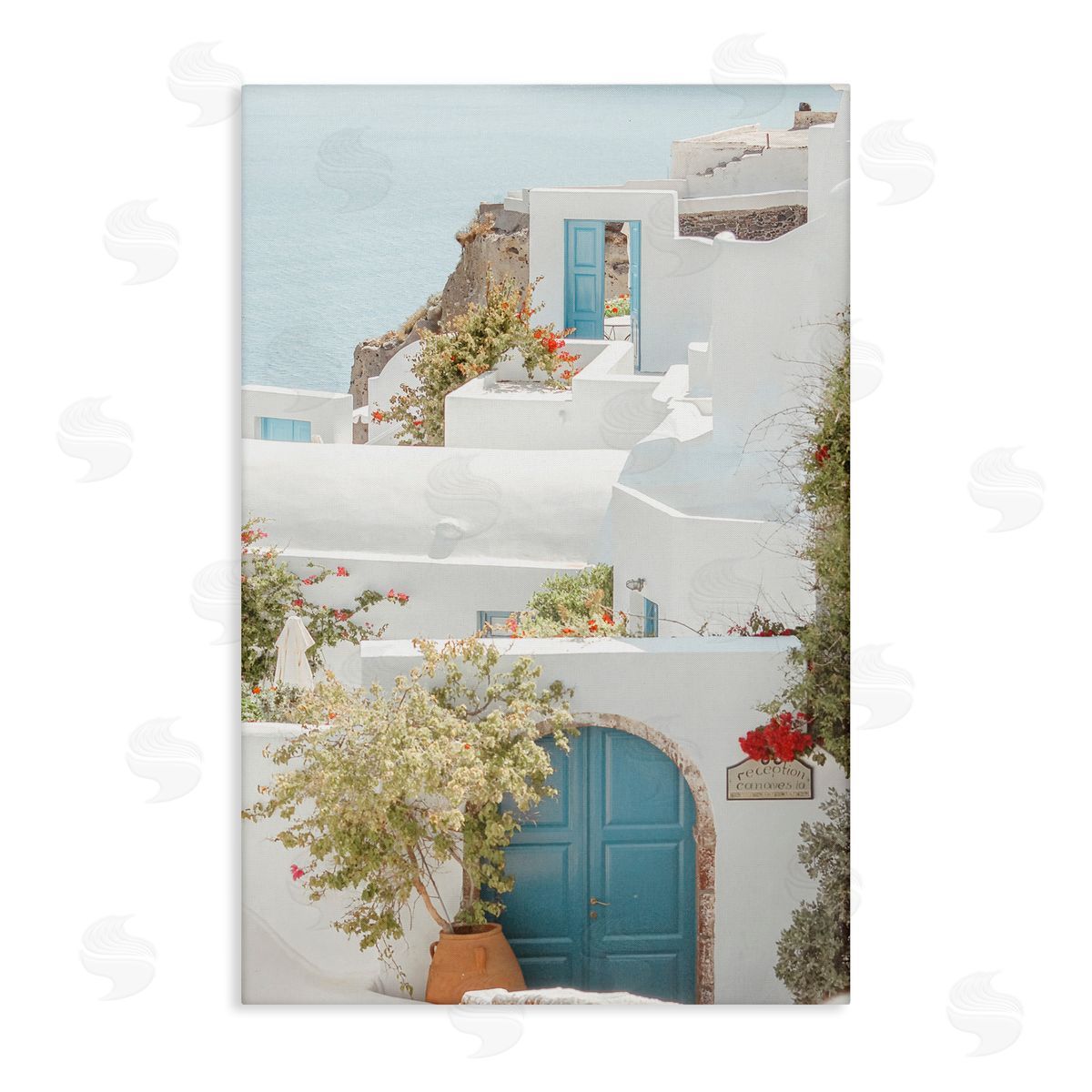 Coastal Town Doorways Canvas Wall Art, Home Decor by Erin Marie