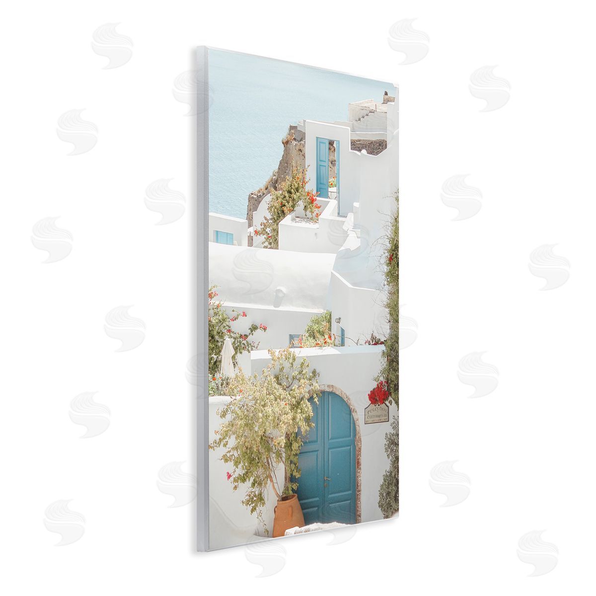Coastal Town Doorways Wood Plaque Wall Art, Home Decor by Erin Marie