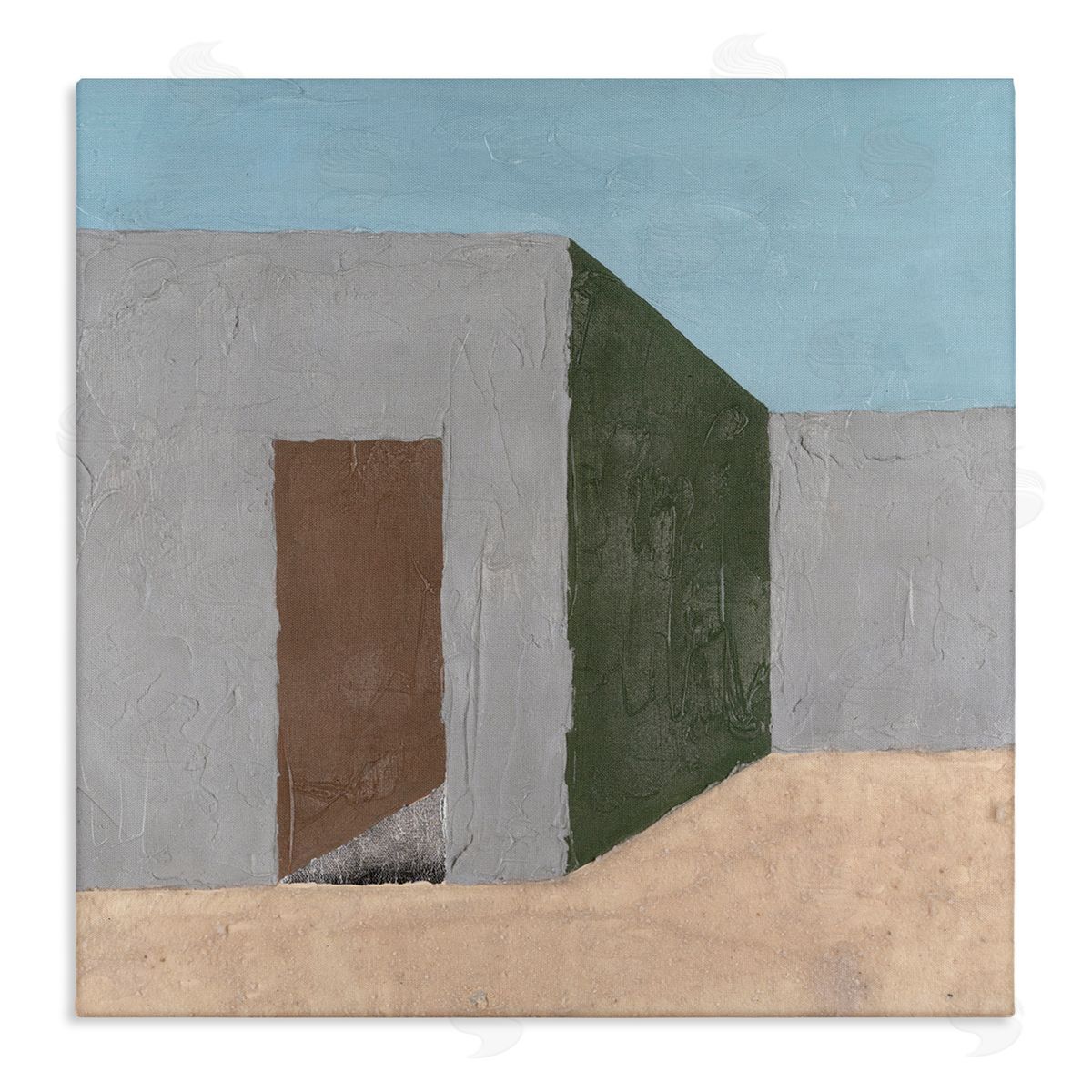 Michael Willett Southwestern Adobe House Canvas Wall Art Print