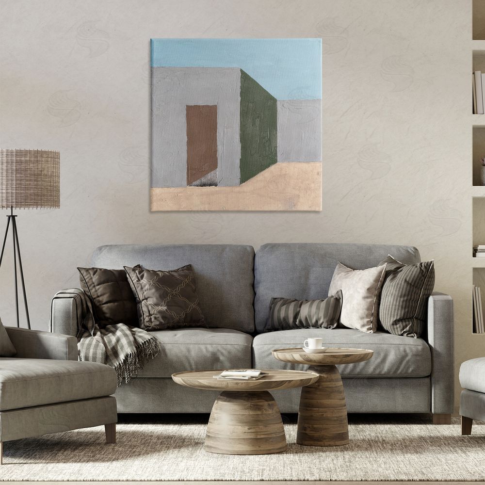 Michael Willett Southwestern Adobe House Canvas Wall Art Print in Room