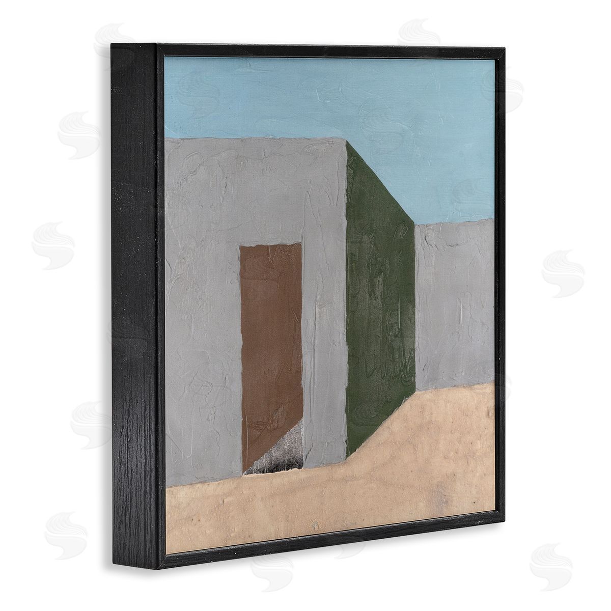 Michael Willett Southwestern Adobe House Black Framed Giclee Wall Art Print