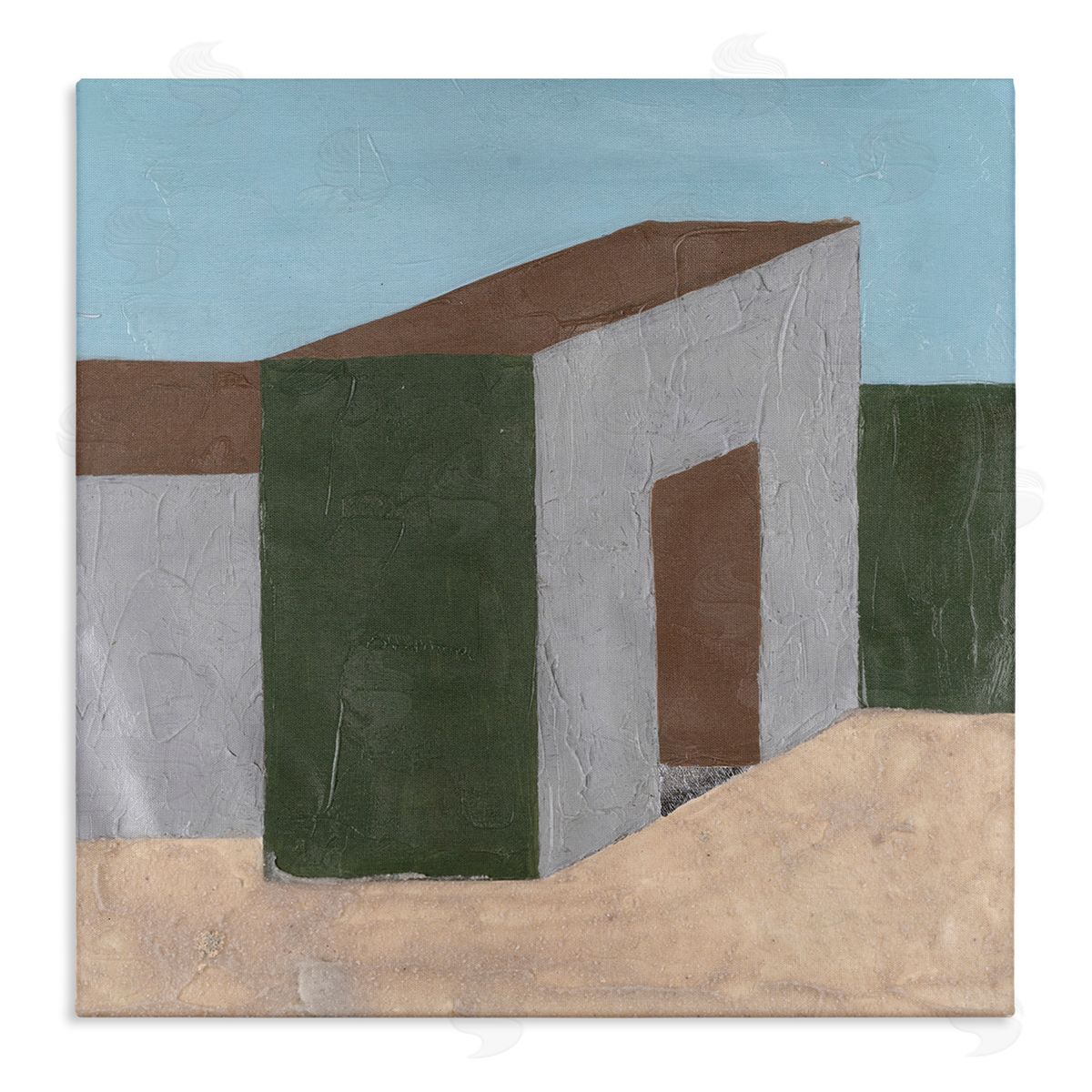 Michael Willett Rustic Desert Building Canvas Wall Art Print