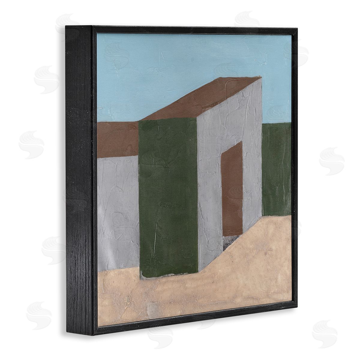 Michael Willett Rustic Desert Building Black Framed Giclee Wall Art Print