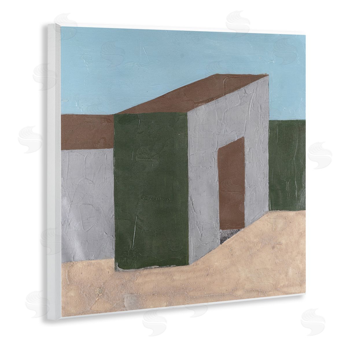 Michael Willett Rustic Desert Building Wooden Wall Plaque Art Print