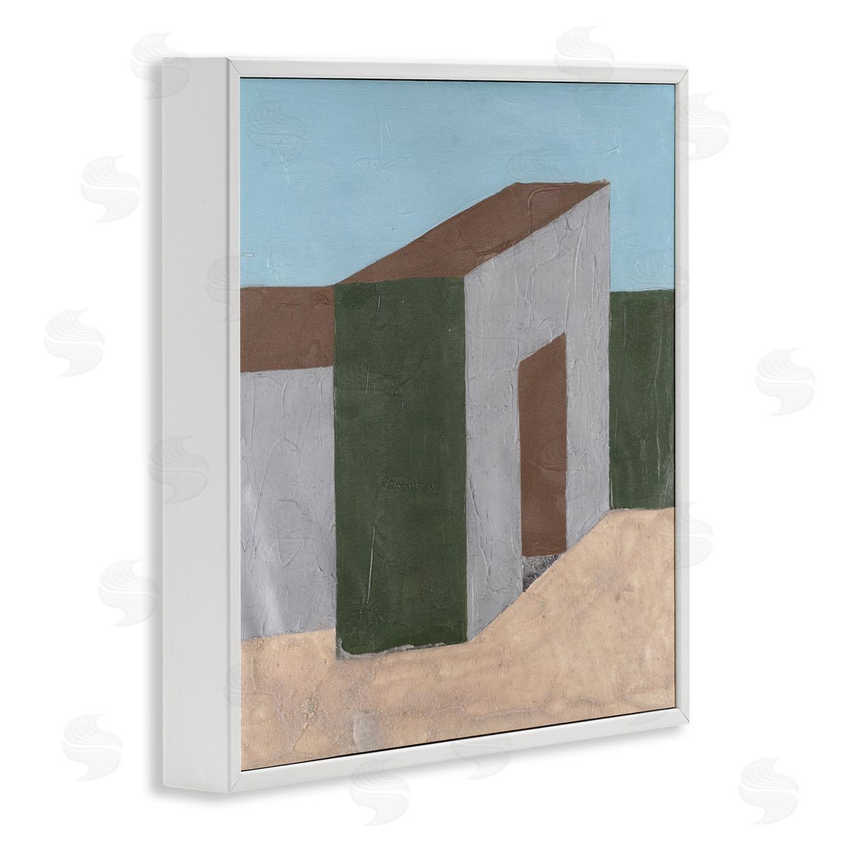 Michael Willett Rustic Desert Building White Framed Giclee Wall Art Print