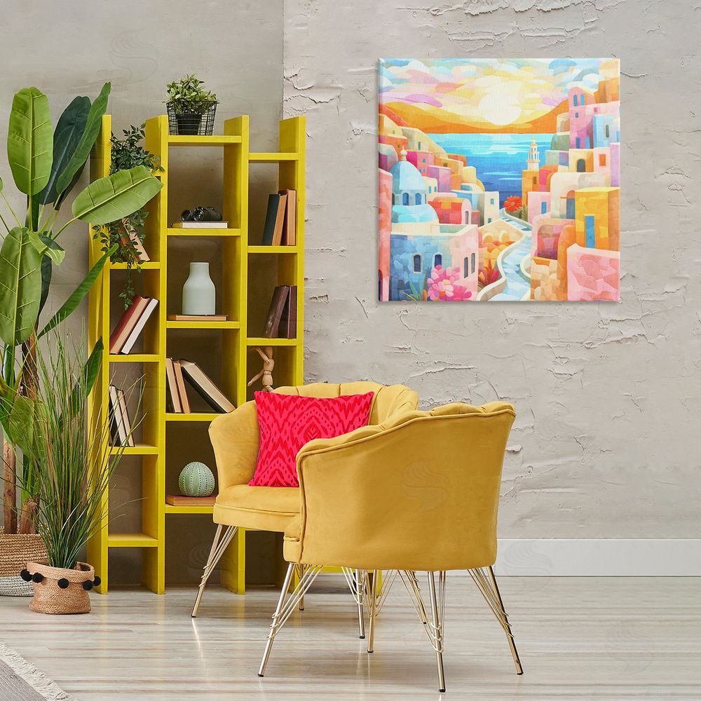 Andrea Haase Pastel Seaside Dreams Canvas Wall Art Print in Room