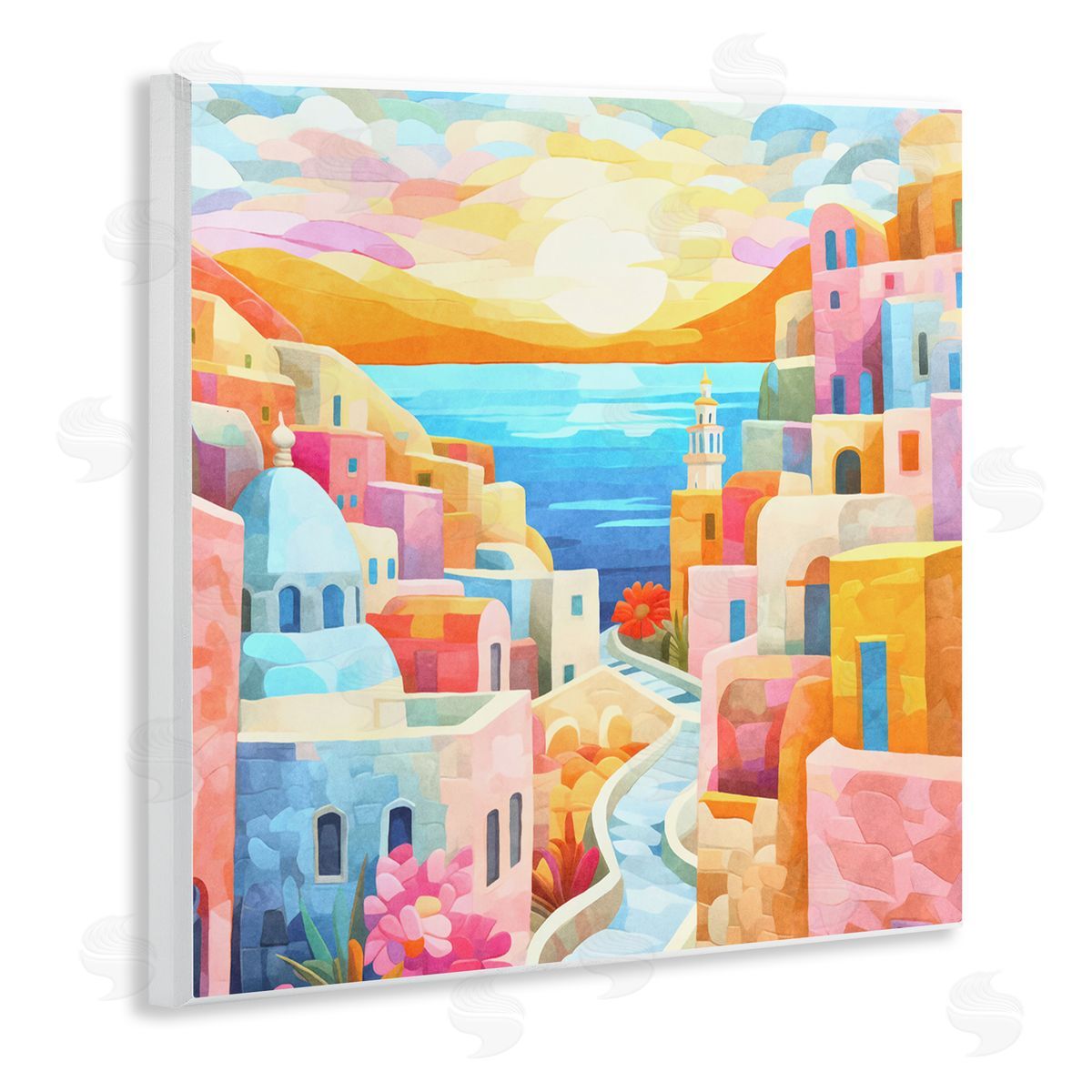 Andrea Haase Pastel Seaside Dreams Wooden Wall Plaque Art Print