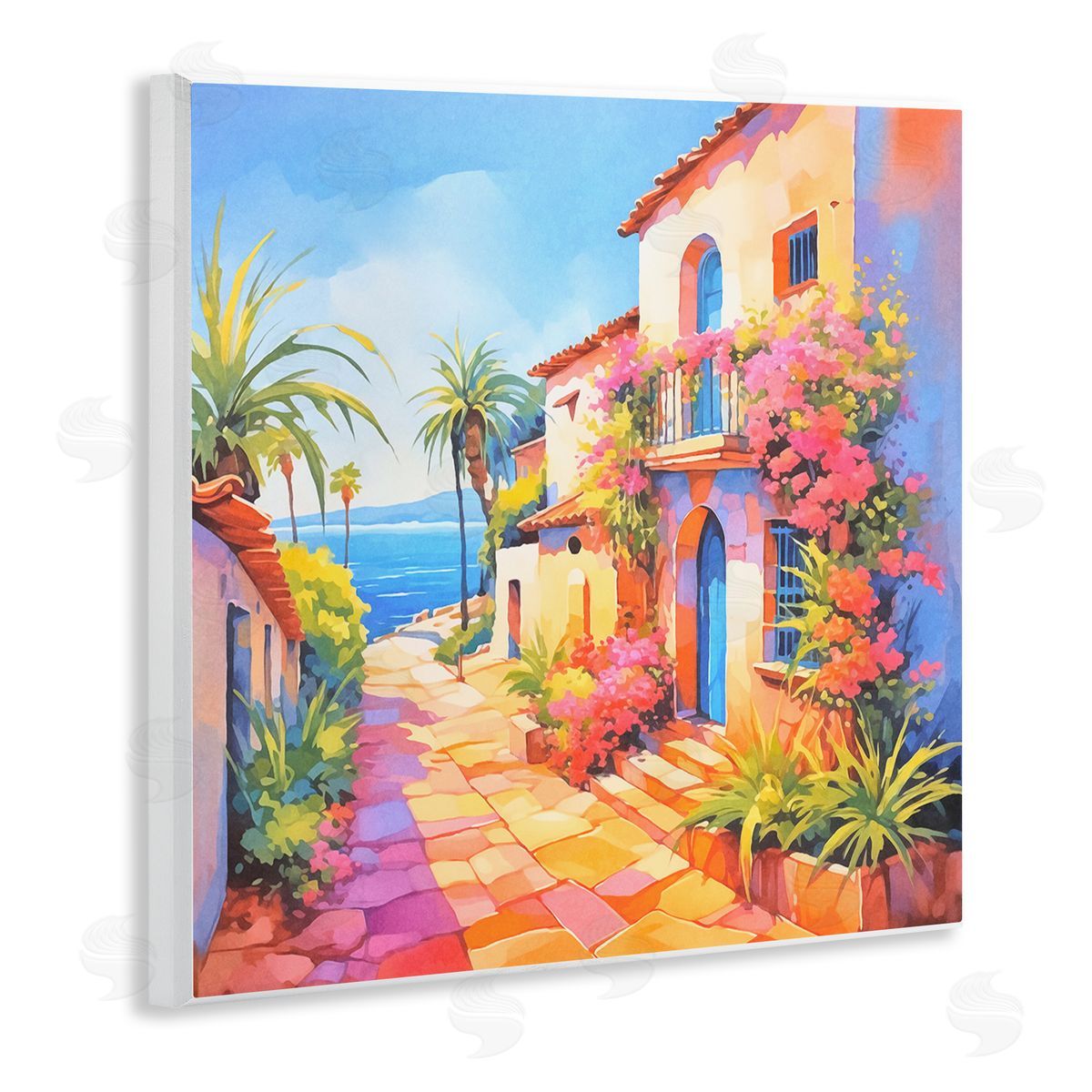 Andrea Haase Tropical Bella Vista Wooden Wall Plaque Art Print