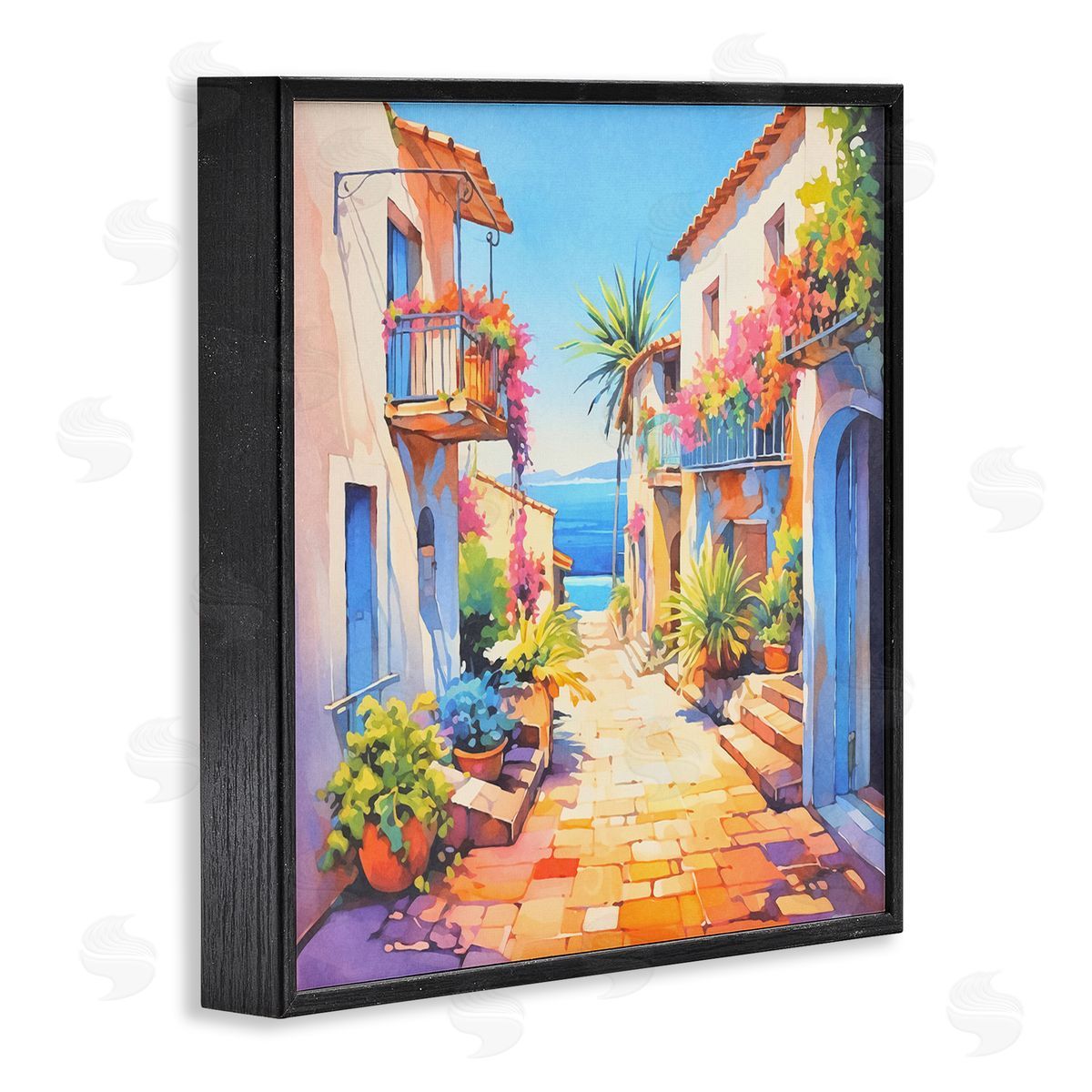 Andrea Haase Scenic Bella Vista Black Framed Giclee Wall Art Print