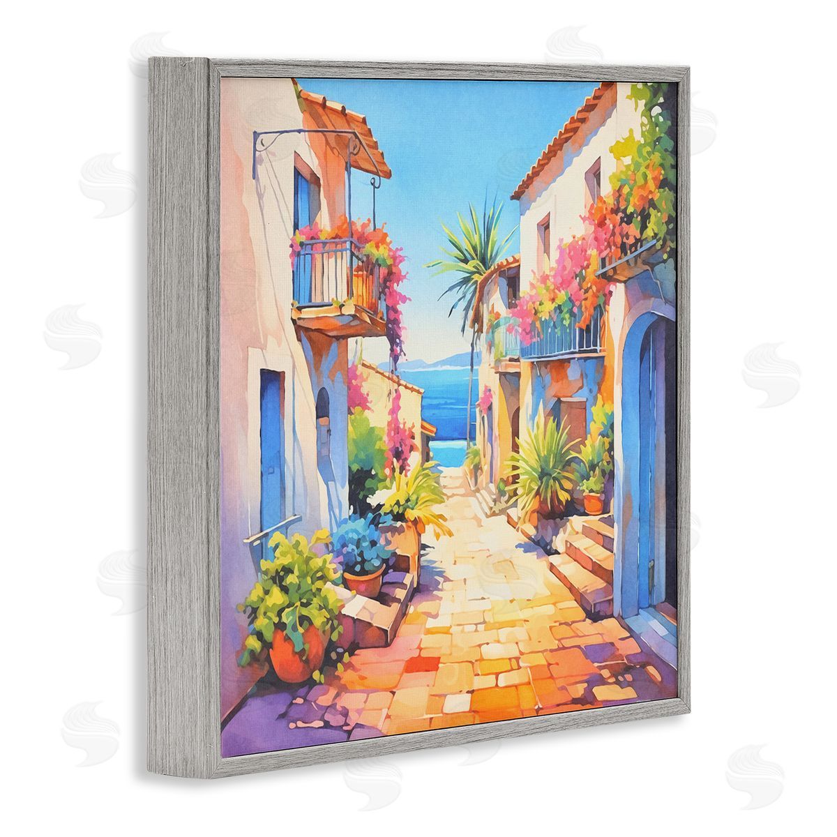 Andrea Haase Scenic Bella Vista Gray Framed Giclee Wall Art Print