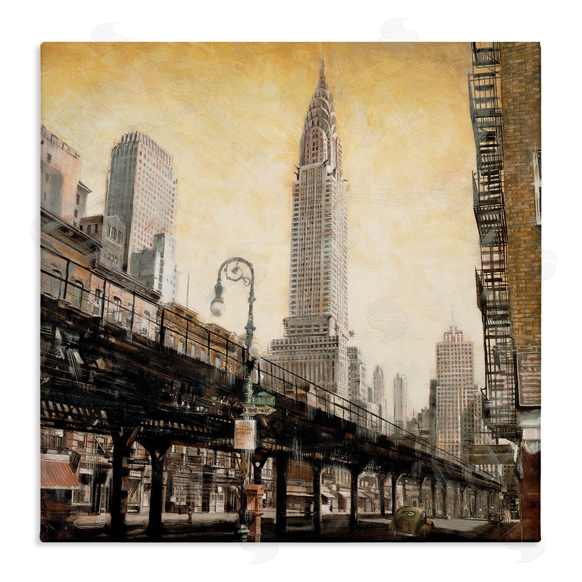 Matthew Daniels Looming City Towers Canvas Wall Art Print