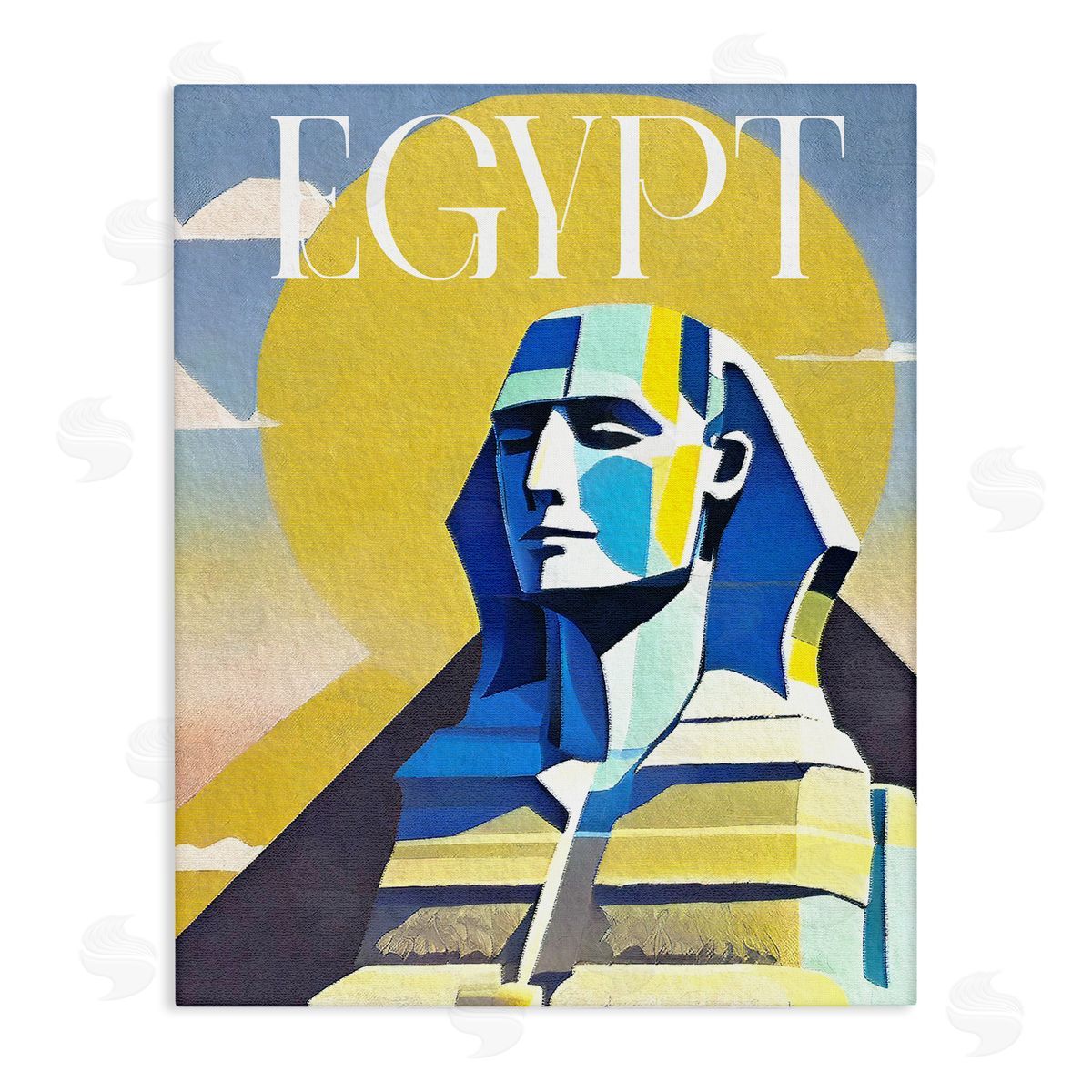 Stupell Studio Egypt Sphinx Landmark Canvas Wall Art Print