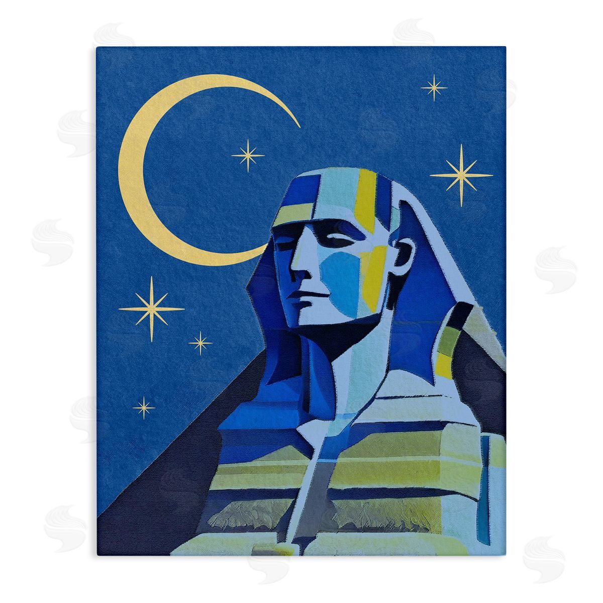 Stupell Studio Sphinx with Moon Canvas Wall Art Print