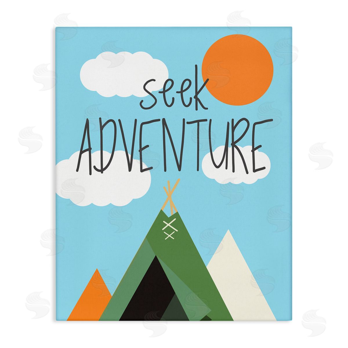 SD Graphics Studio Seek Adventure with Tent Canvas Wall Art Print