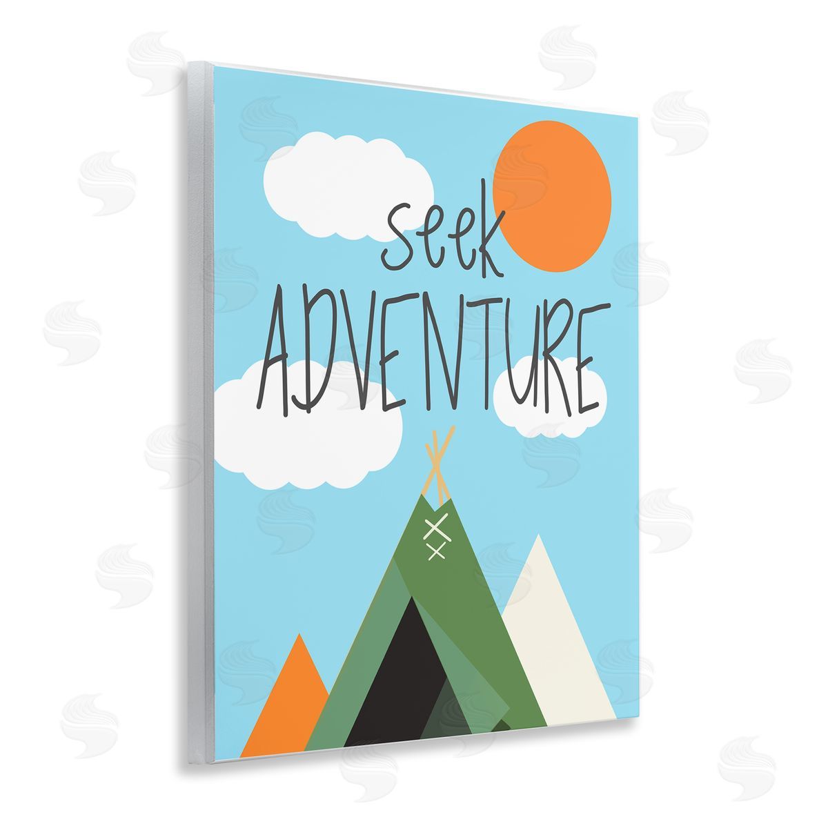 SD Graphics Studio Seek Adventure with Tent Wooden Wall Plaque Art Print