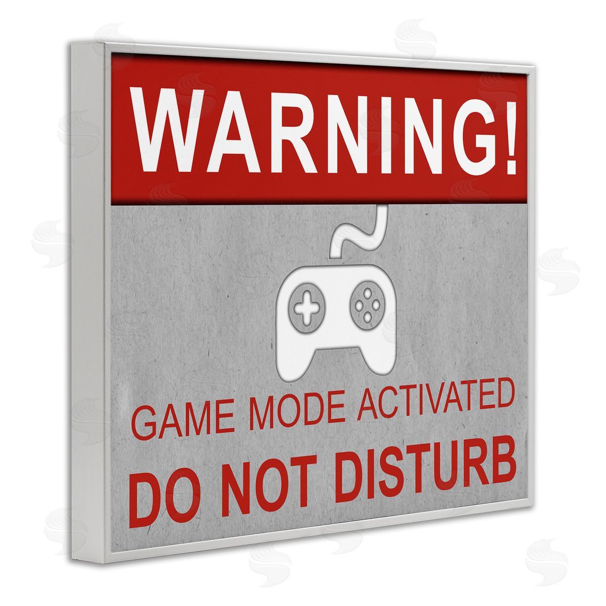 SD Graphics Studio Gaming Do Not Disturb White Framed Giclee Wall Art Print