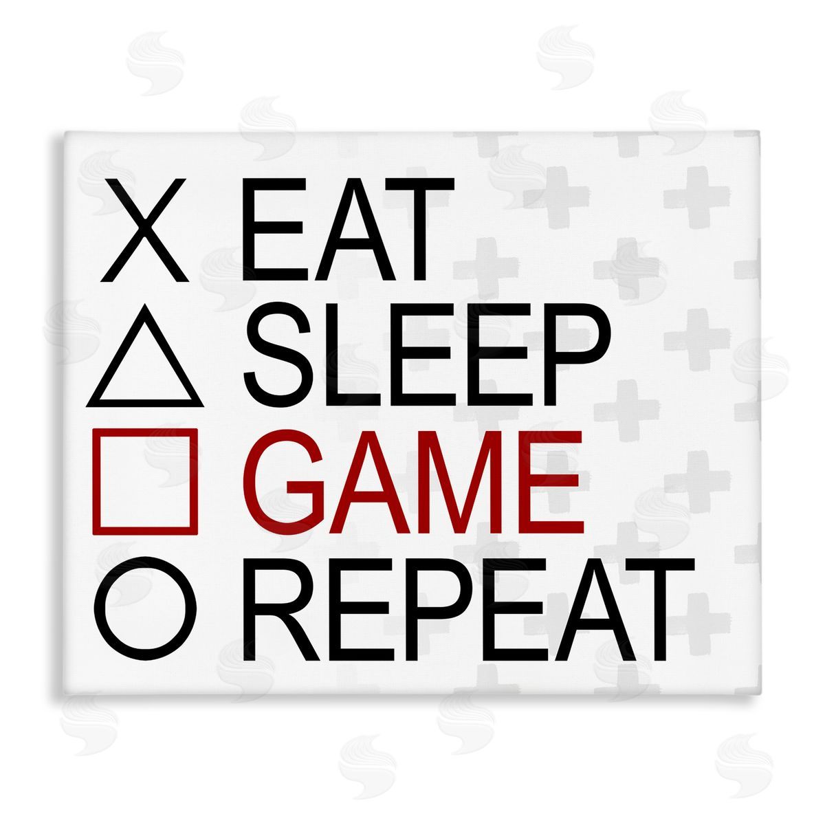 SD Graphics Studio Gamer Button Shapes Canvas Wall Art Print