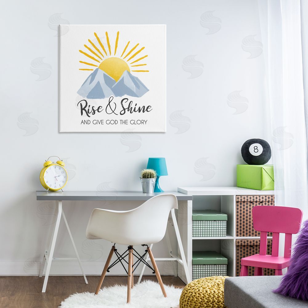Lucca Sheppard Spiritual Rise & Shine Canvas Wall Art Print in Room