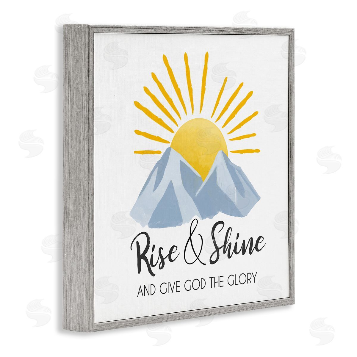Lucca Sheppard Spiritual Rise & Shine Gray Framed Giclee Wall Art Print