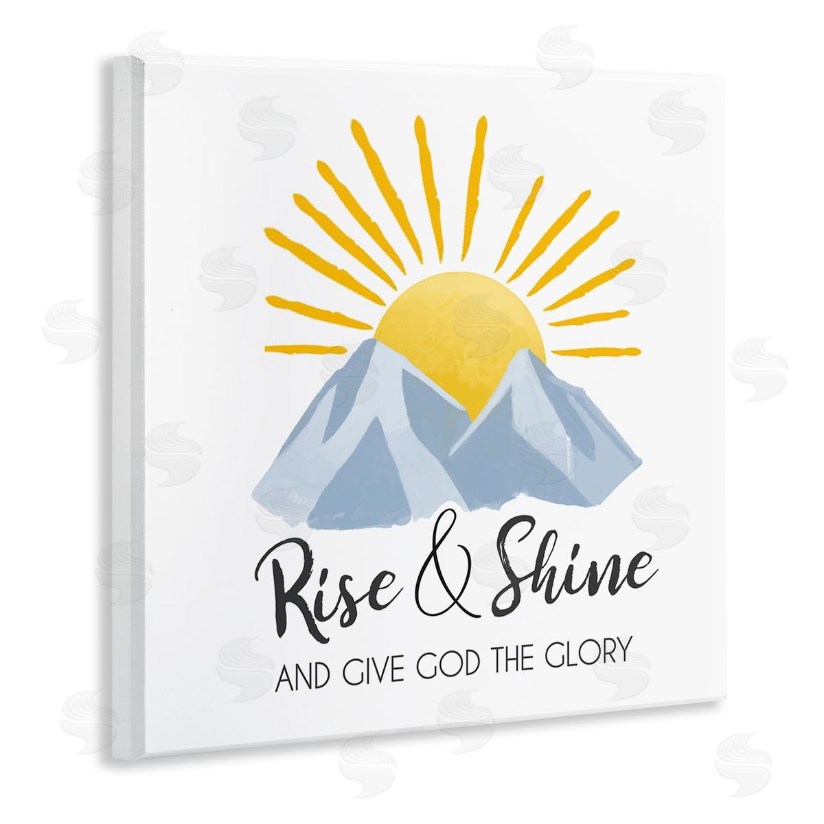 Lucca Sheppard Spiritual Rise & Shine Wooden Wall Plaque Art Print