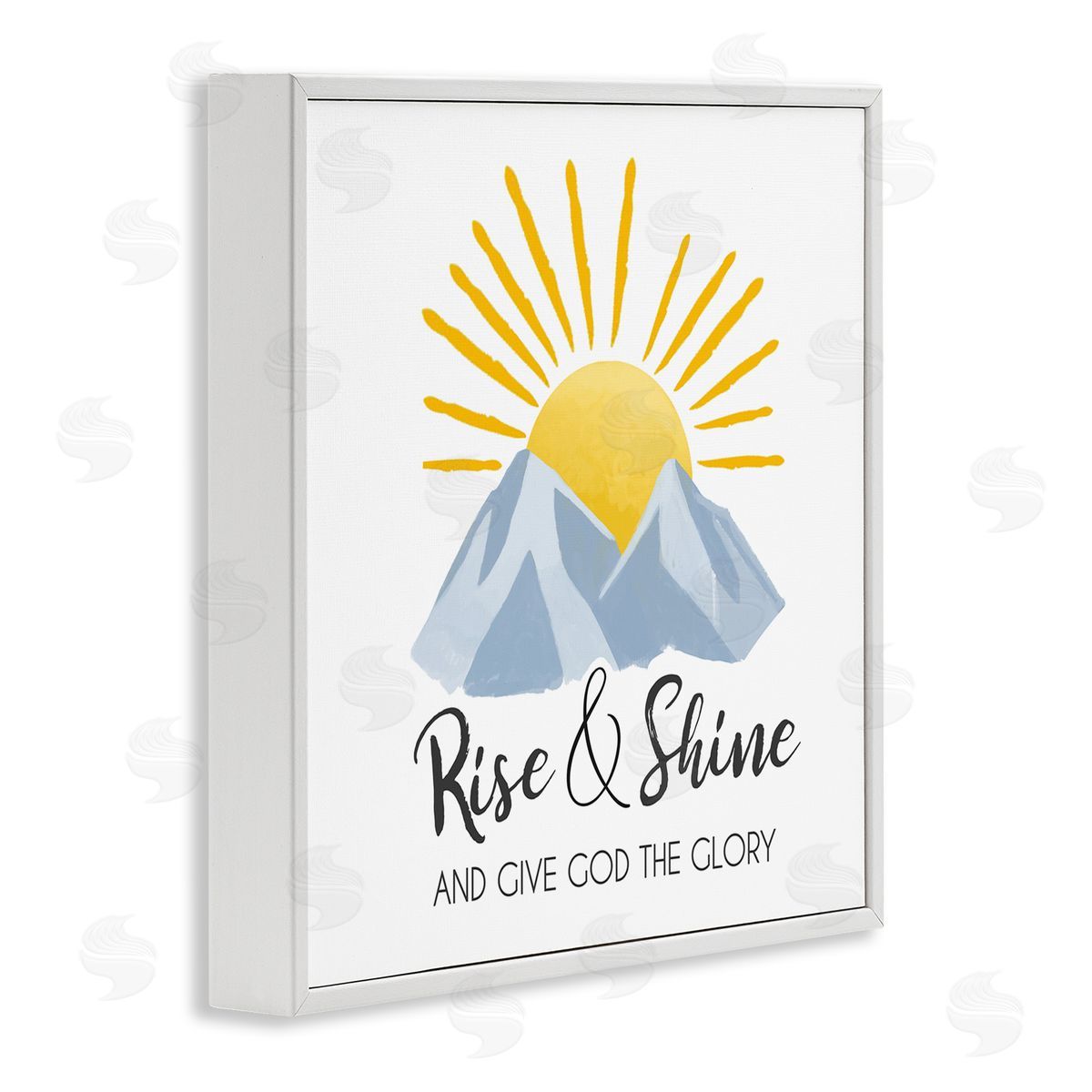 Lucca Sheppard Spiritual Rise & Shine White Framed Giclee Wall Art Print