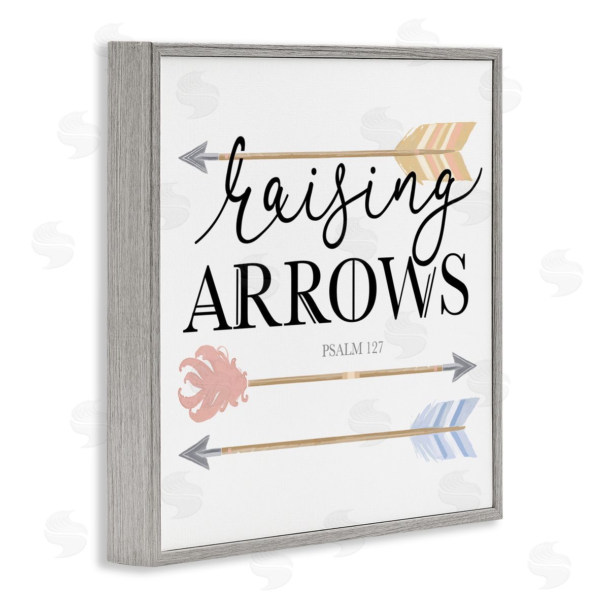 Lucca Sheppard Spiritual Raising Arrows Gray Framed Giclee Wall Art Print