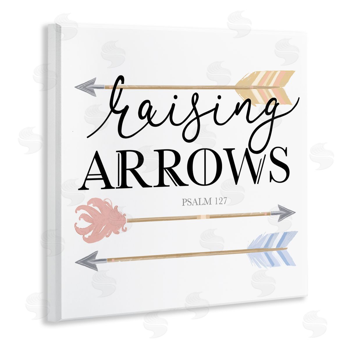 Lucca Sheppard Spiritual Raising Arrows Wooden Wall Plaque Art Print