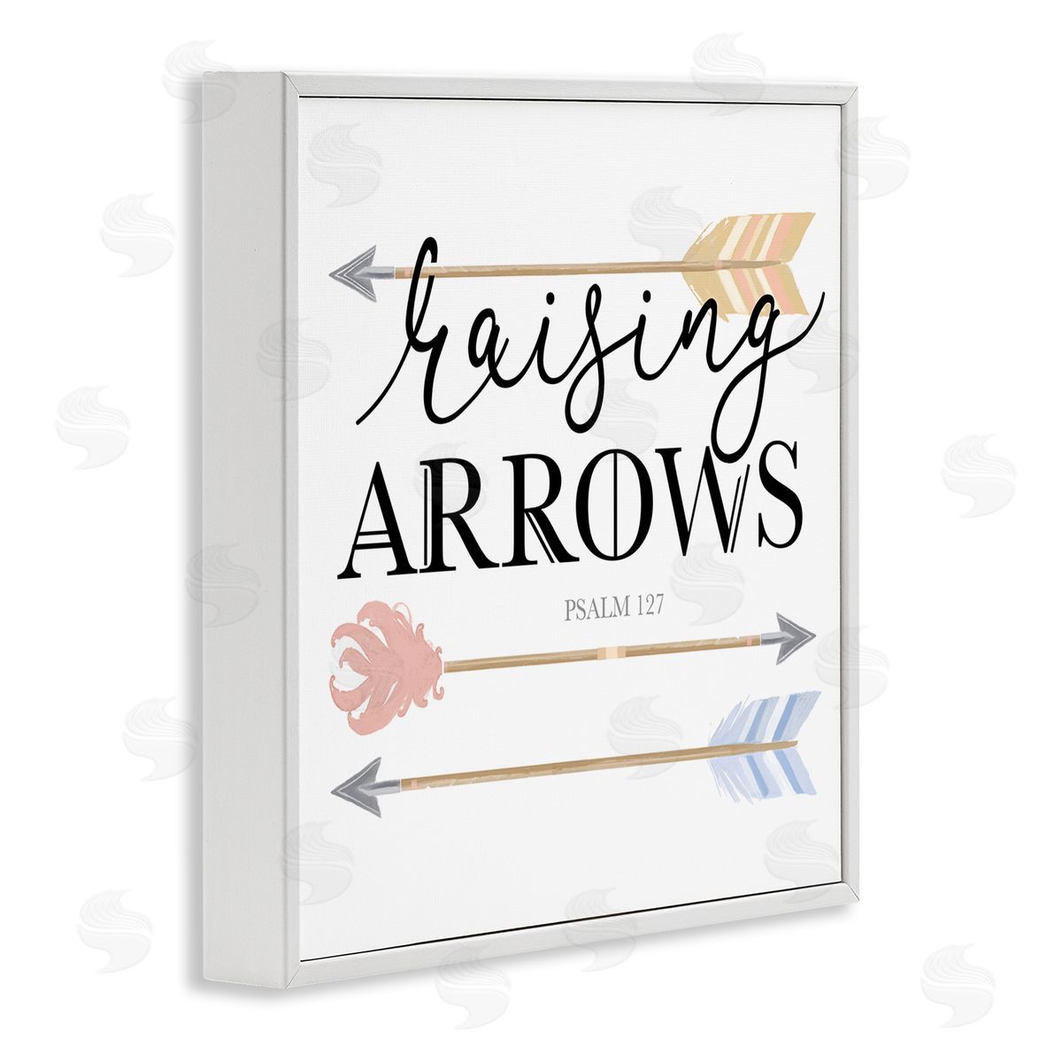 Lucca Sheppard Spiritual Raising Arrows White Framed Giclee Wall Art Print