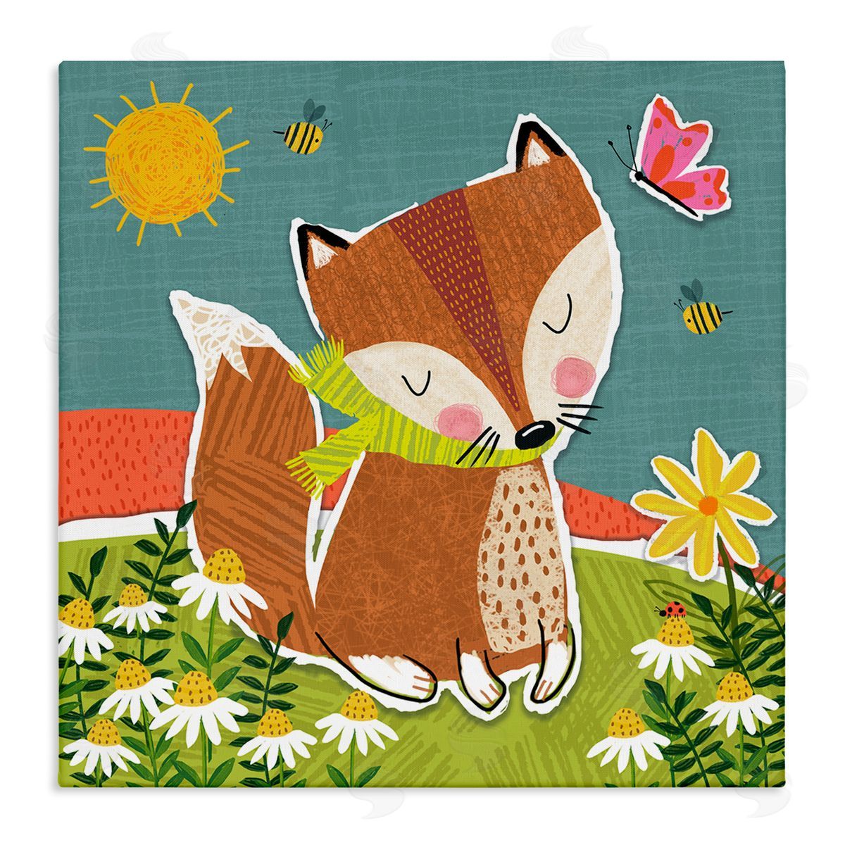 Tina Finn Whimsical Nature Fox Canvas Wall Art Print