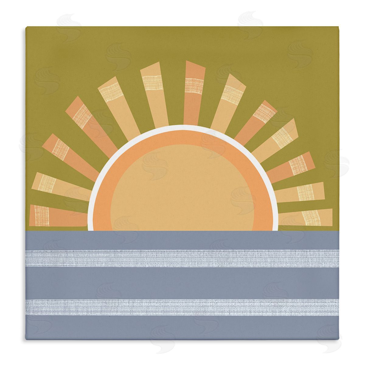 Tina Finn Rising Sun Over Ocean Canvas Wall Art Print