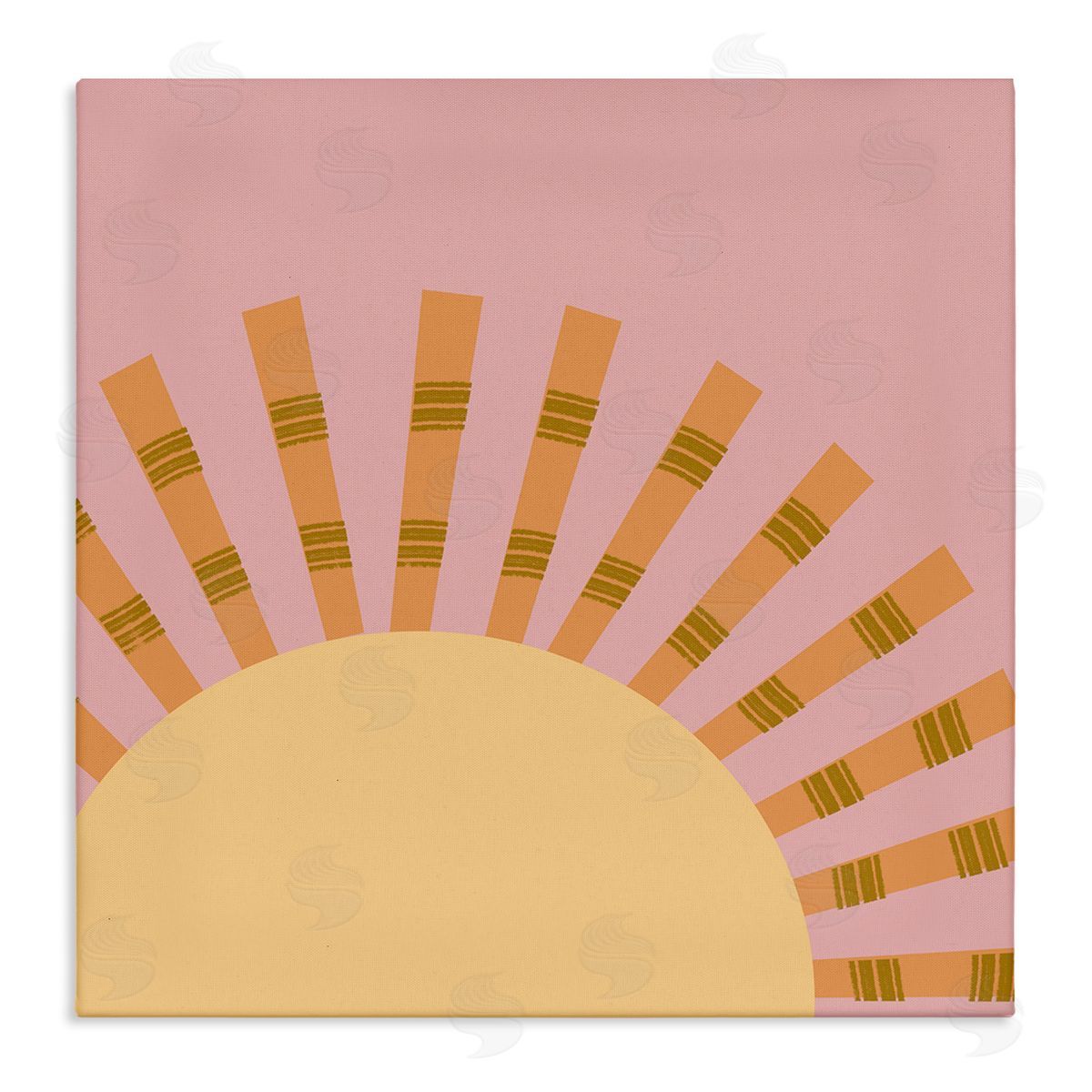 Tina Finn Minimal Sun Rays Canvas Wall Art Print