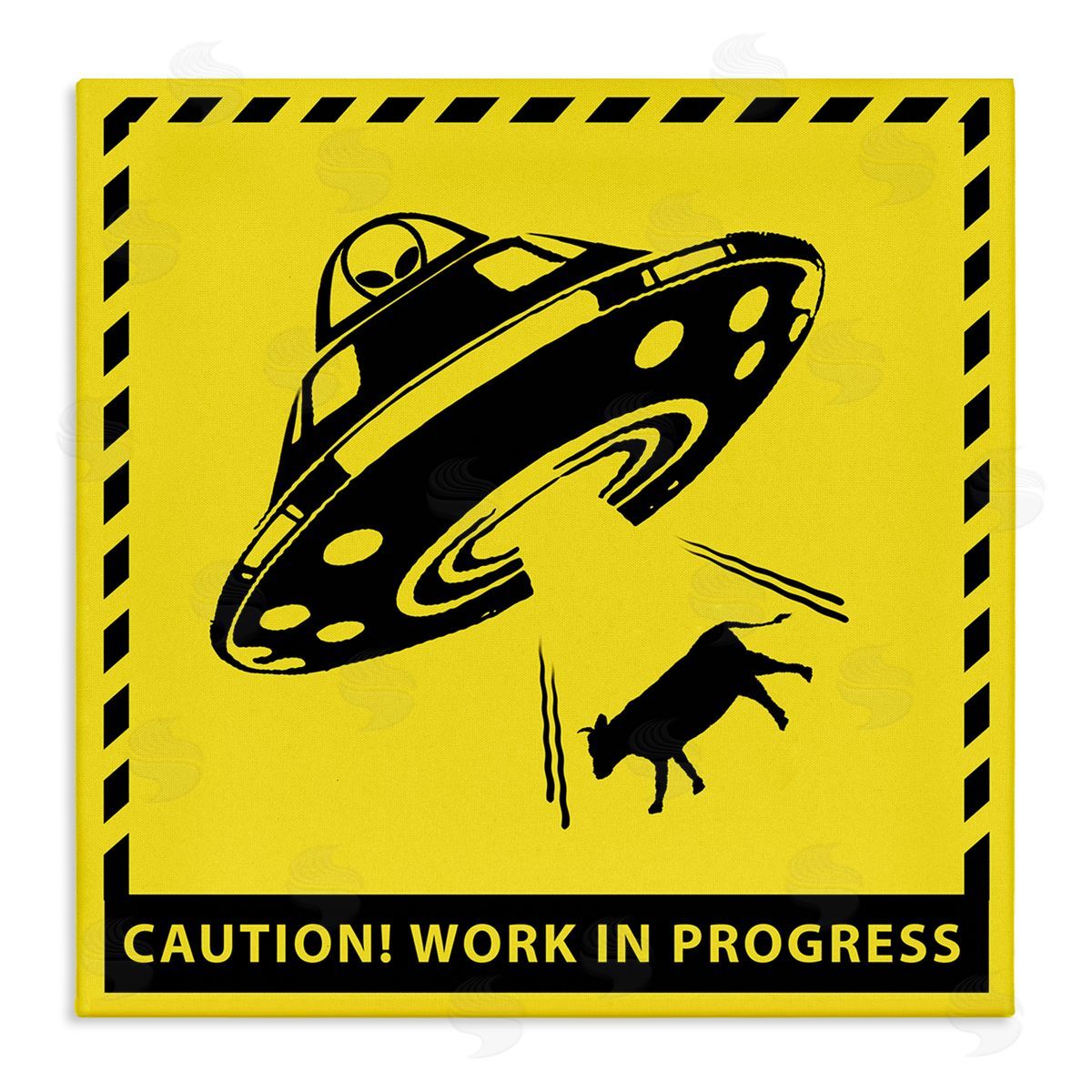 Ziwei Li Work In Progress UFO Canvas Wall Art Print
