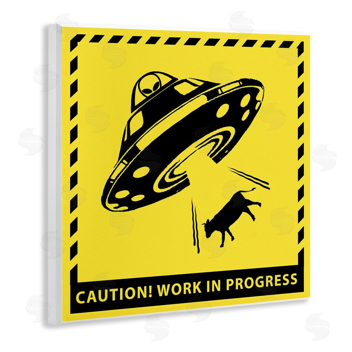 Ziwei Li Work In Progress UFO Wooden Wall Plaque Art Print