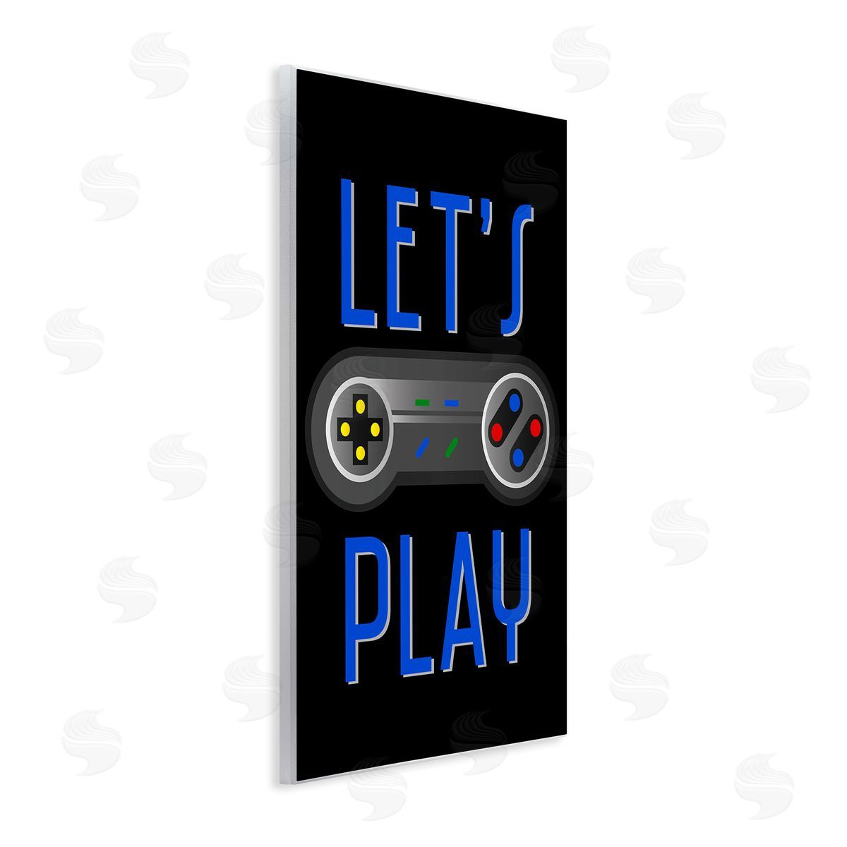 Vintage Lets Play Games Wood Plaque Wall Art, Home Decor by Kim Allen