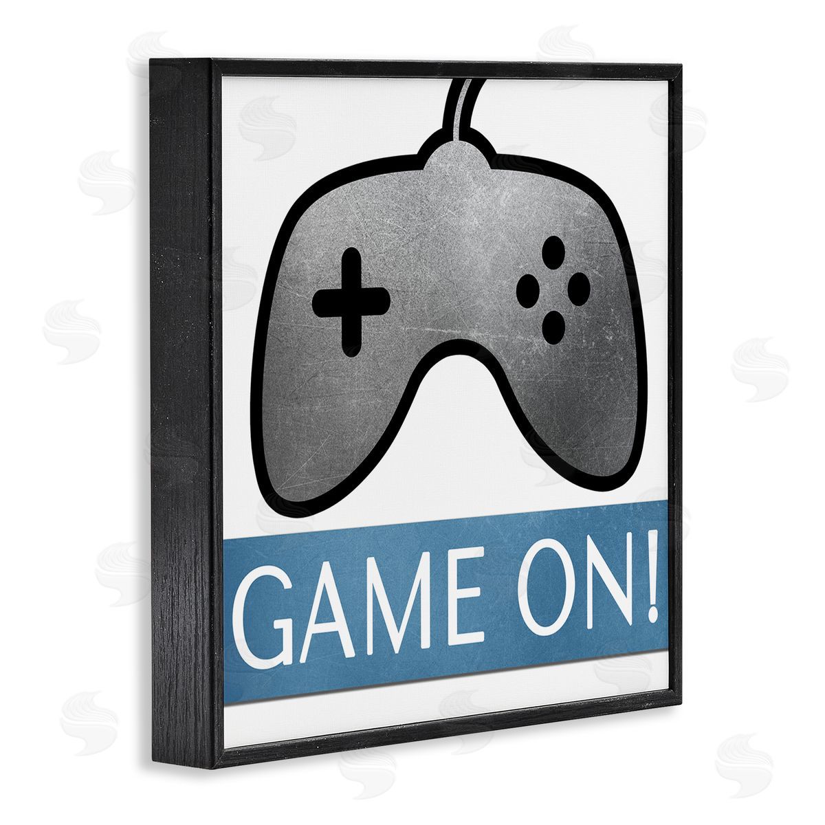 Kim Allen Game On Controller Black Framed Giclee Wall Art Print