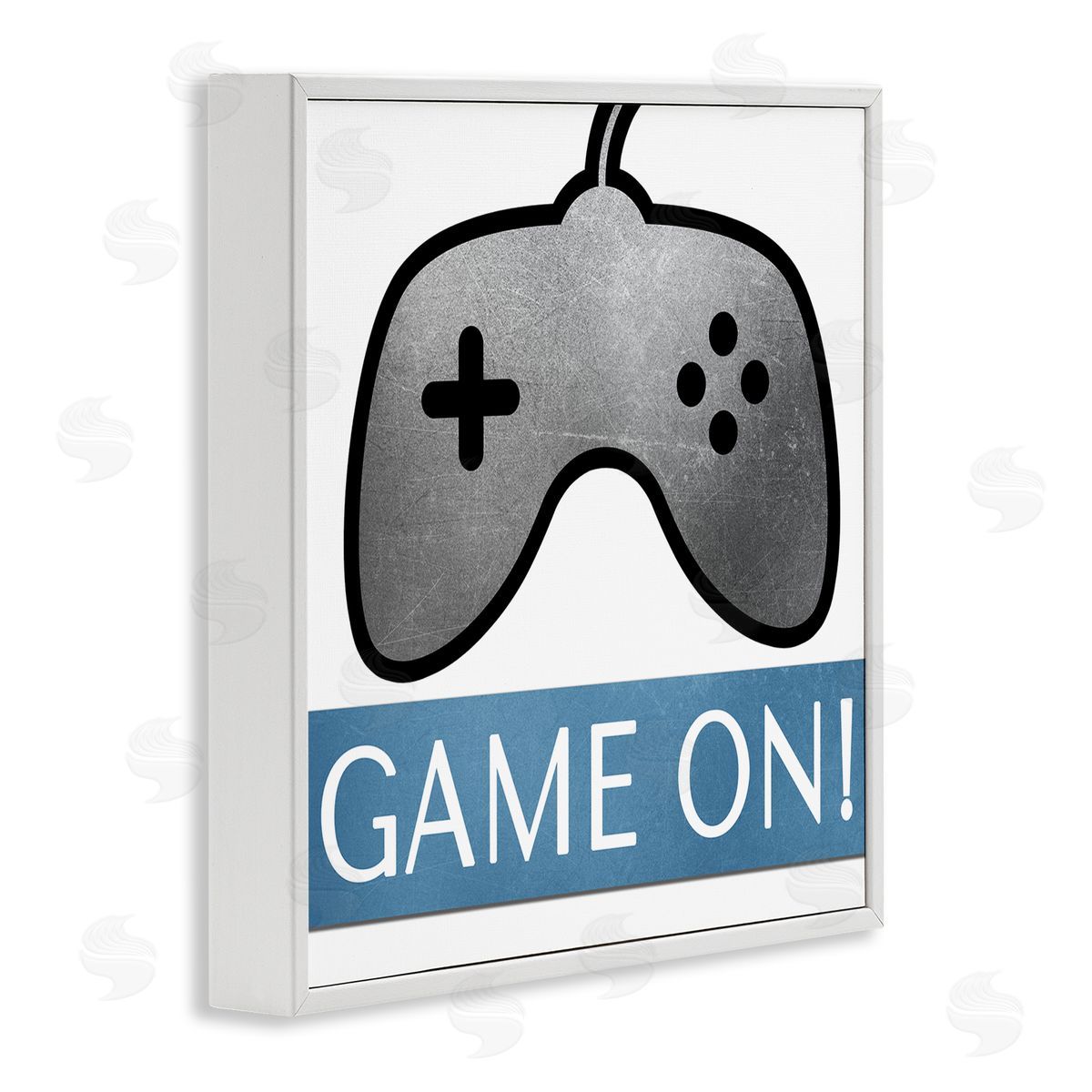 Kim Allen Game On Controller White Framed Giclee Wall Art Print