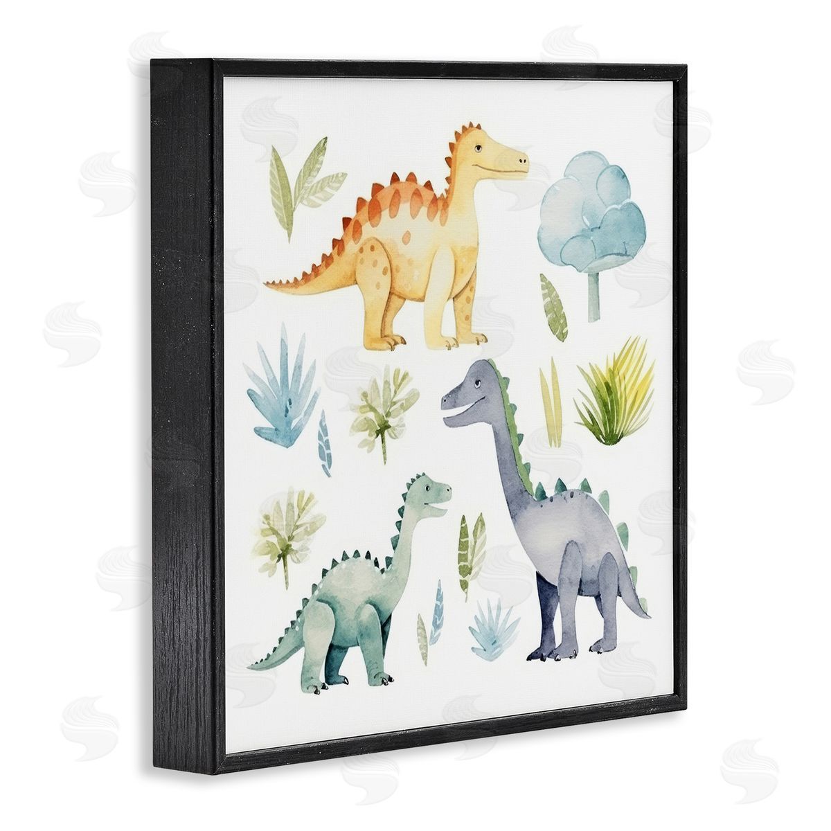 Lazar Studio Dino Wonderland Wonders Black Framed Giclee Wall Art Print