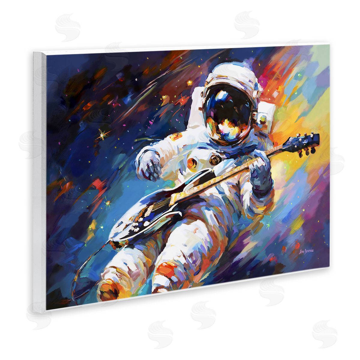 Leon Devenice Melodies Beyond Earth Wooden Wall Plaque Art Print