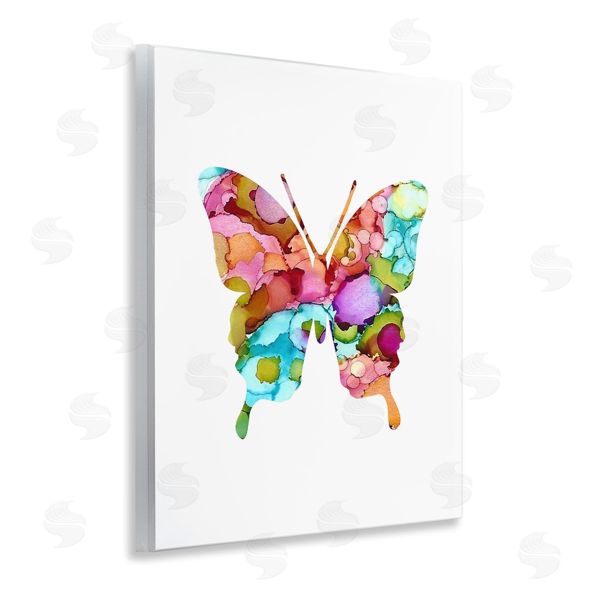 Lisa Nohren Bold Patterned Butterfly Wooden Wall Plaque Art Print