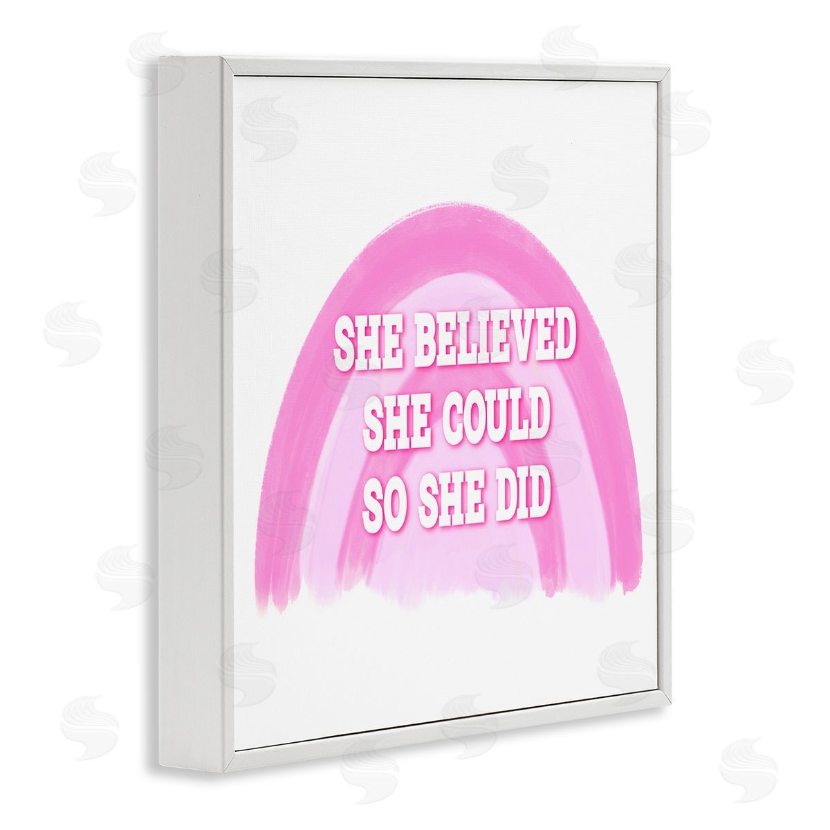 Amber Clarkson Believed She Could White Framed Giclee Wall Art Print