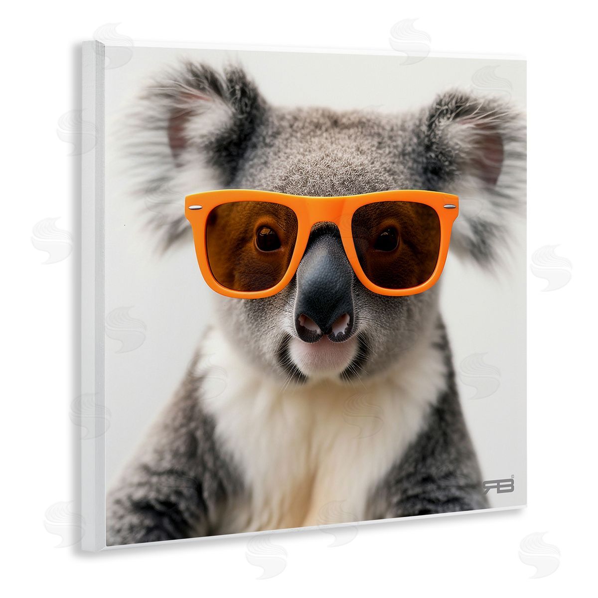 RB Cool Koala & Glasses Wooden Wall Plaque Art Print