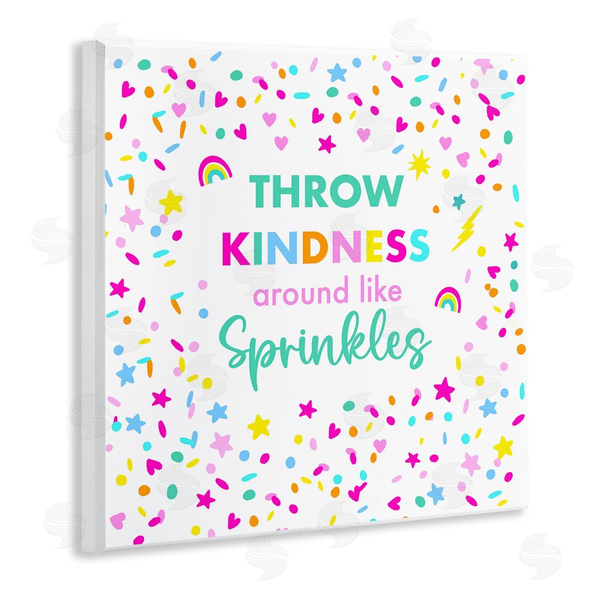 Sharon Lee Kindness Like Sprinkles Wooden Wall Plaque Art Print