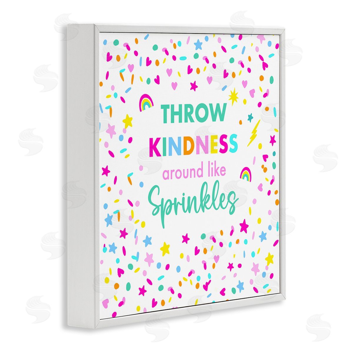 Sharon Lee Kindness Like Sprinkles White Framed Giclee Wall Art Print