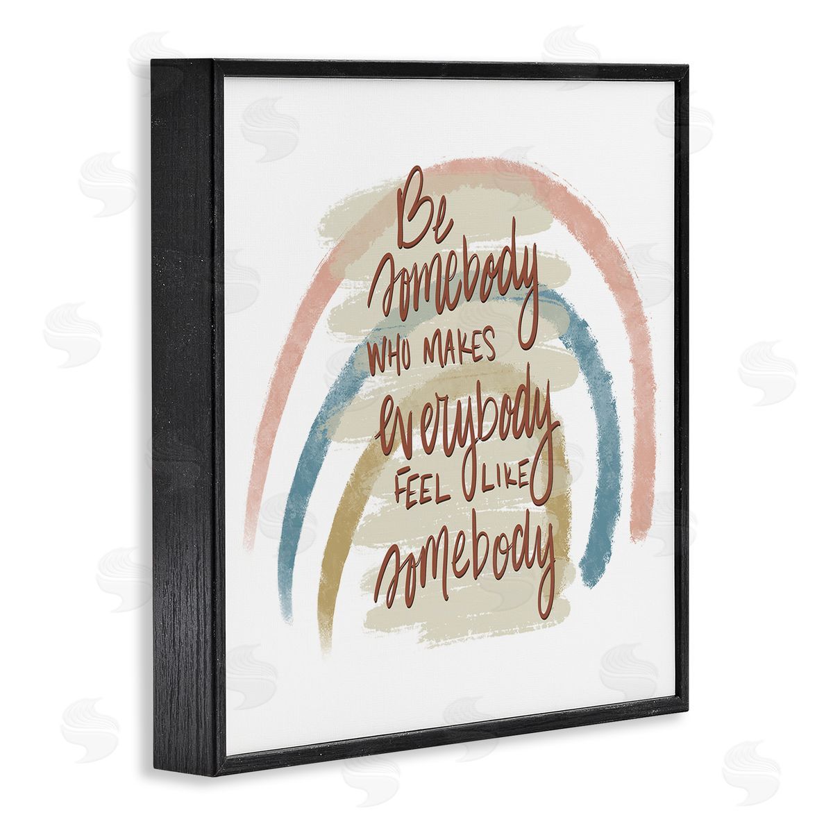Tara Moss Inspirational Be Somebody Black Framed Giclee Wall Art Print