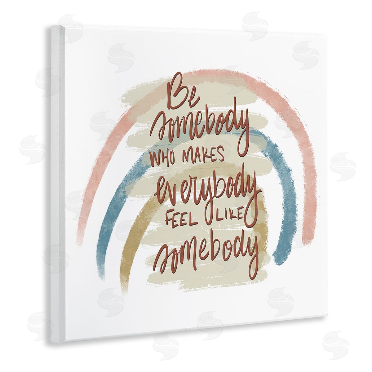 Tara Moss Inspirational Be Somebody Wooden Wall Plaque Art Print