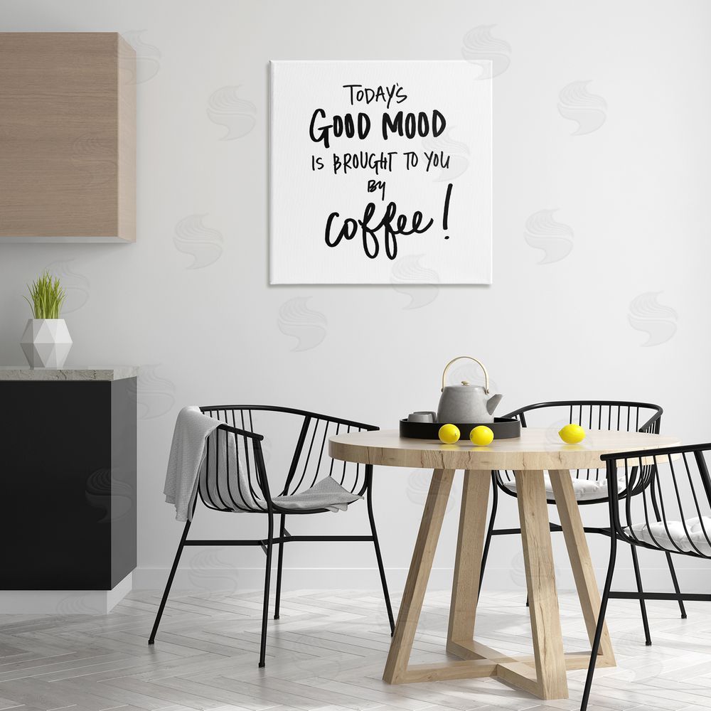 SD Graphics Studio Good Mood by Coffee Canvas Wall Art Print in Room