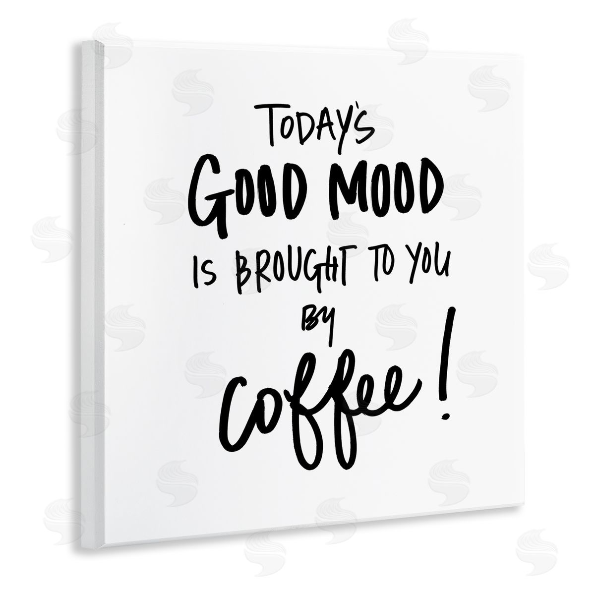 SD Graphics Studio Good Mood by Coffee Wooden Wall Plaque Art Print