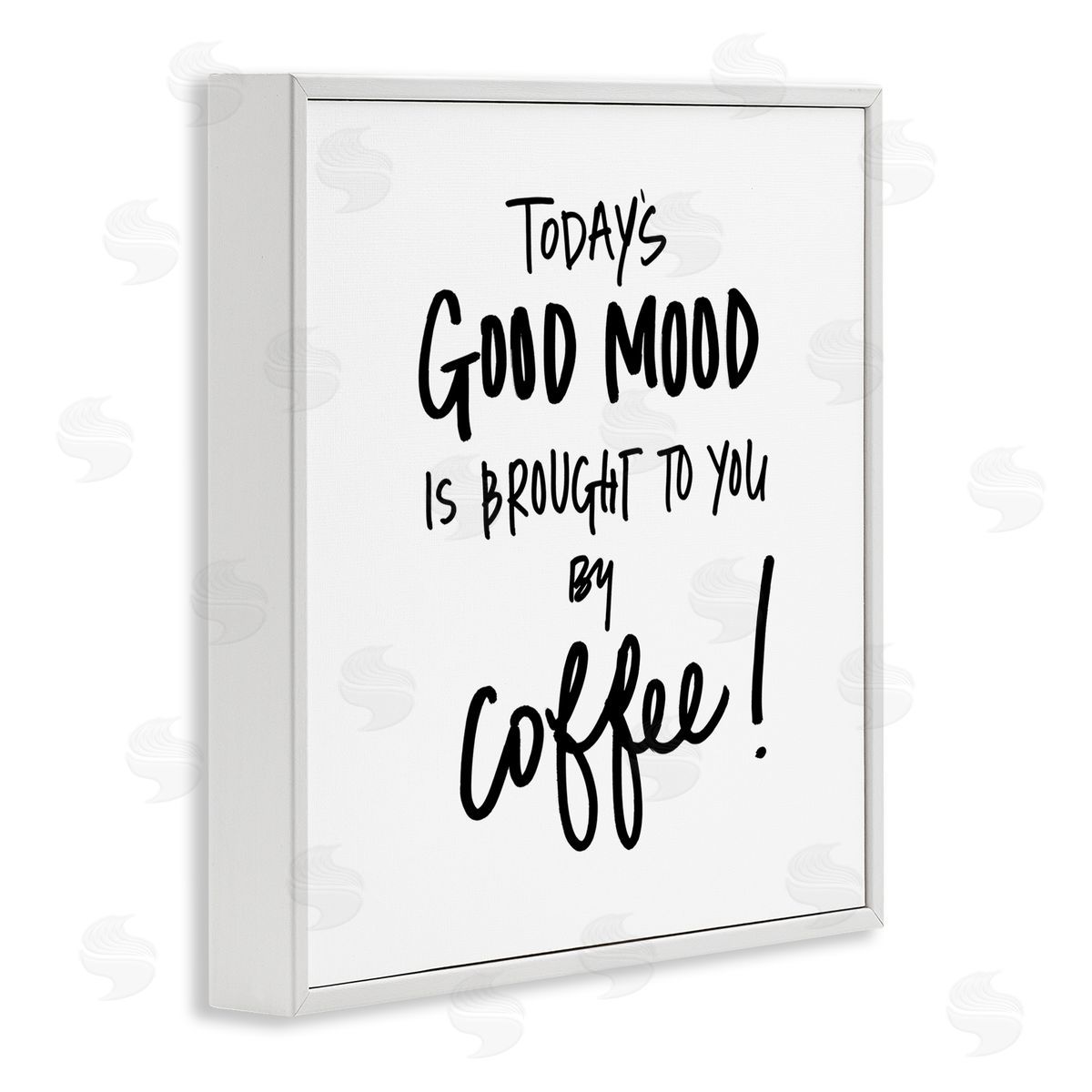 SD Graphics Studio Good Mood by Coffee White Framed Giclee Wall Art Print