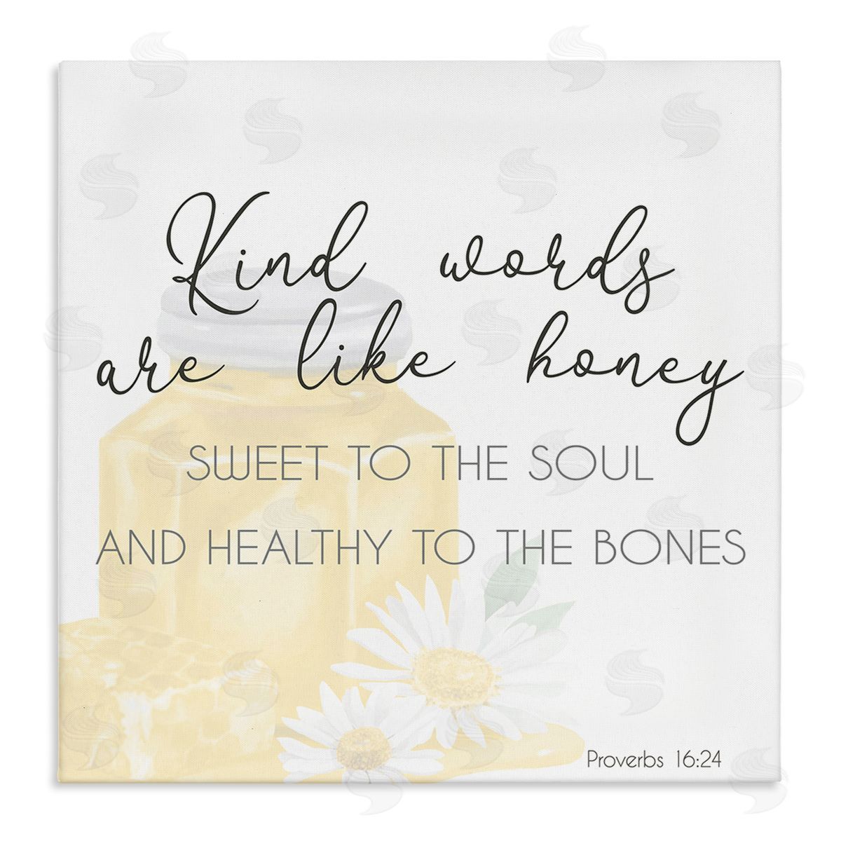 Lucca Sheppard Kind Words Like Honey Canvas Wall Art Print