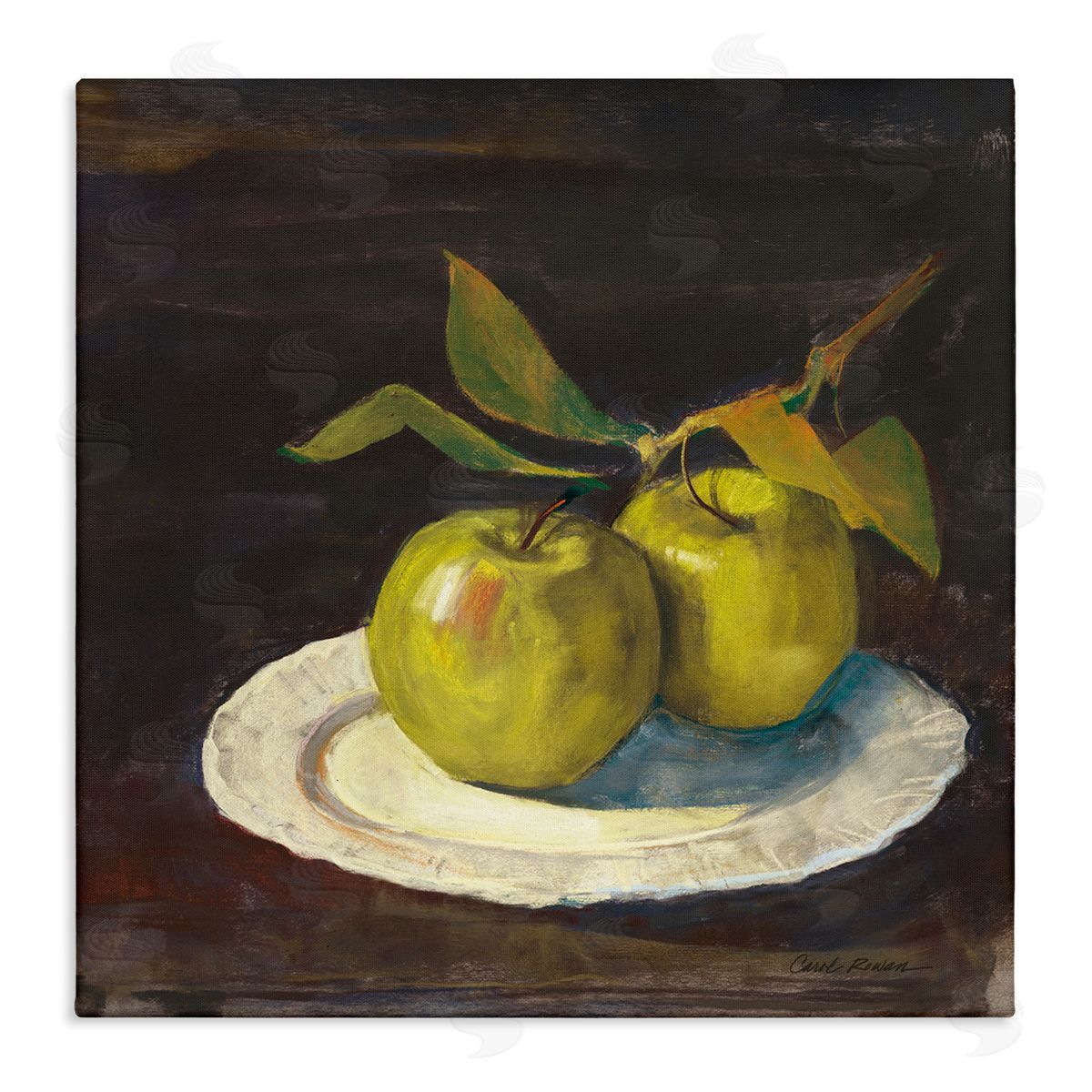 Carol Rowan Green Apple Still Life Canvas Wall Art Print